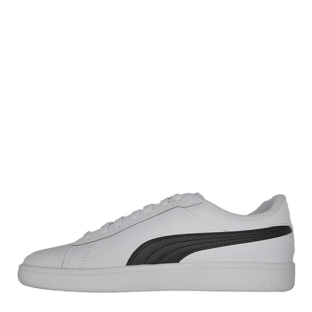Puma Mens Smash 3.0 L Sneakers In White/Black/Gold