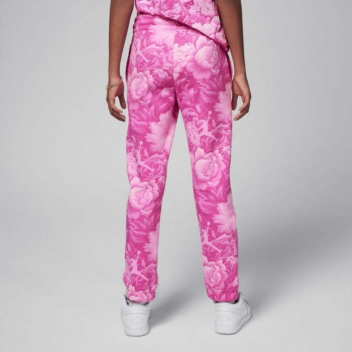 Jordan Girls Brooklyn Essential Floral Pants In Pink