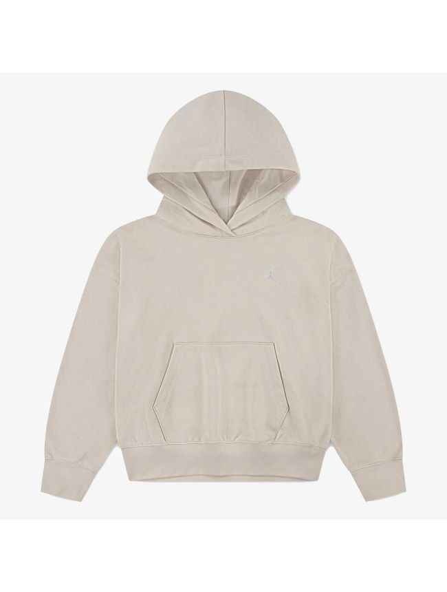 Jordan Brooklyn French Terry Pull Over Hoodie In Legend Light Brown