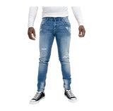 Soviet Mens Fashion Skinny Jeans In Indigo
