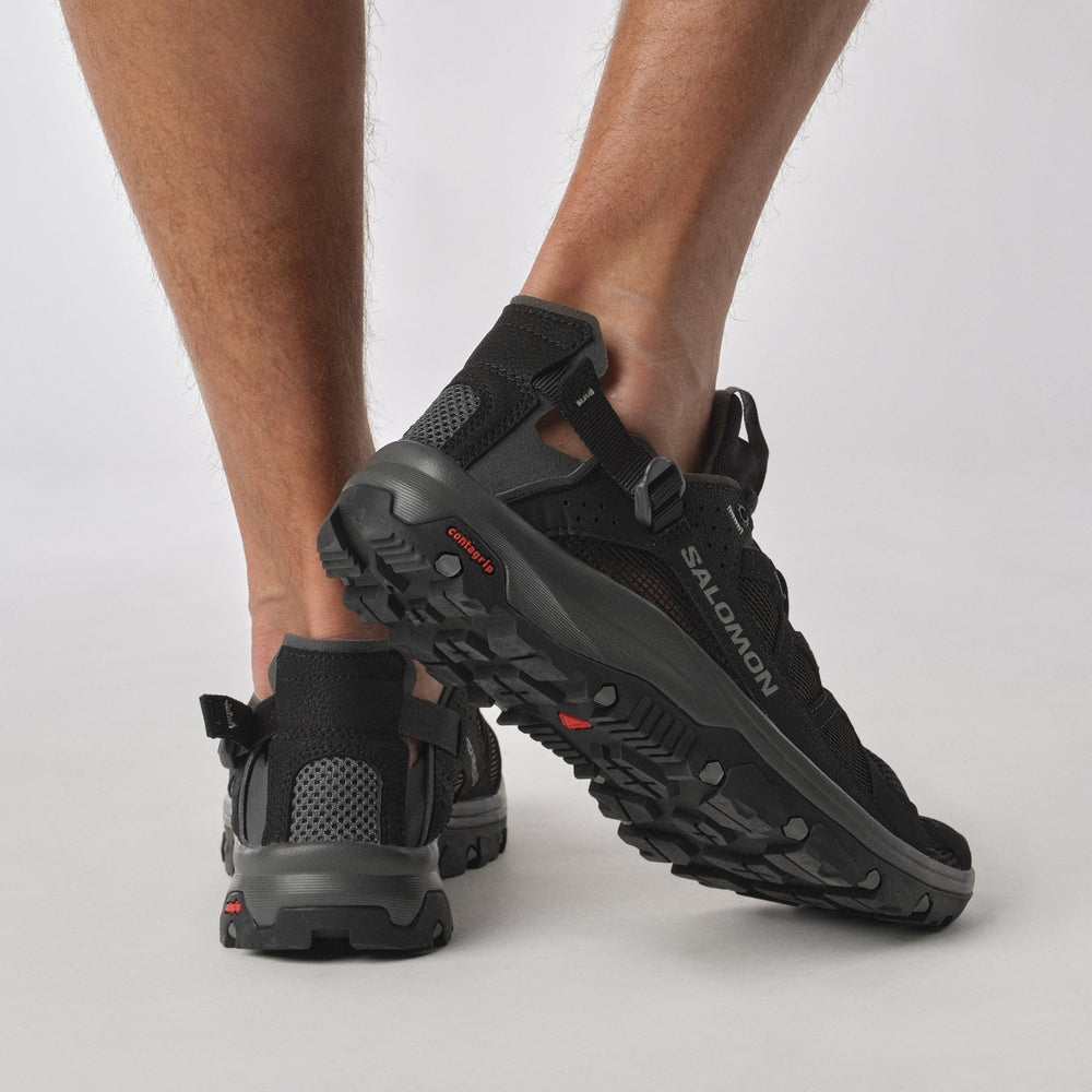 Salomon Mens Techamphibian 5 Sneakers In Black/Magnet/Monument