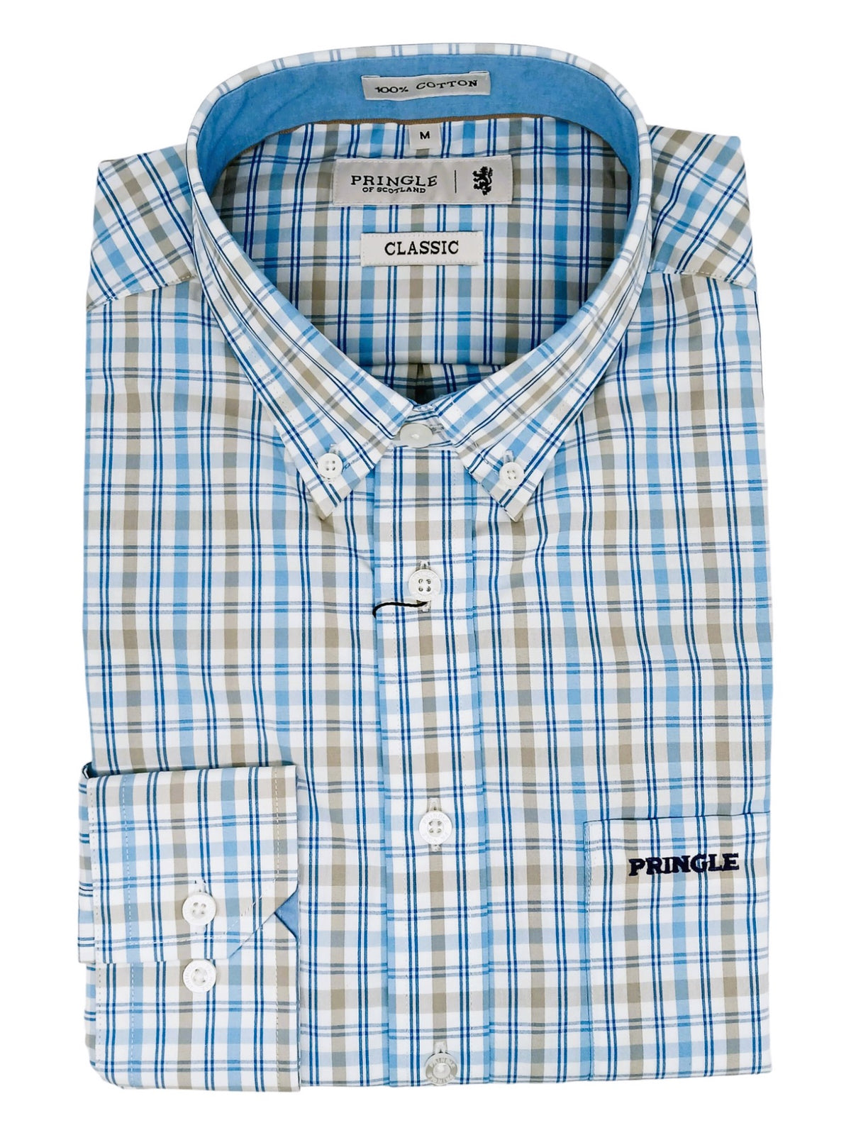 Pringle Mens Nicholas Classis Shirt In Blue