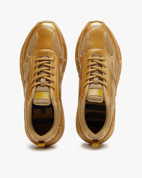 Diesel Womens Serendipity Sport Sneakers In Gold