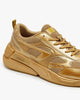 Diesel Womens Serendipity Sport Sneakers In Gold