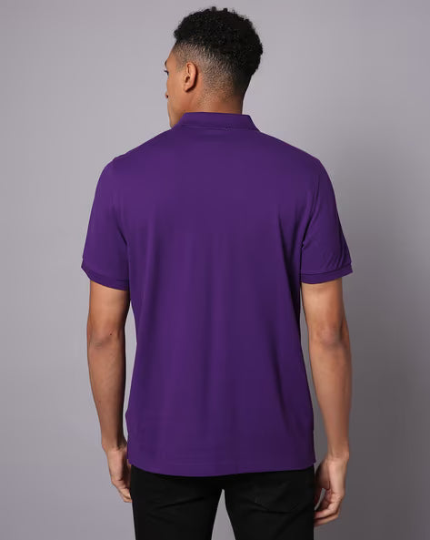 Gant Regular Shield Ss Pique Polo Purple