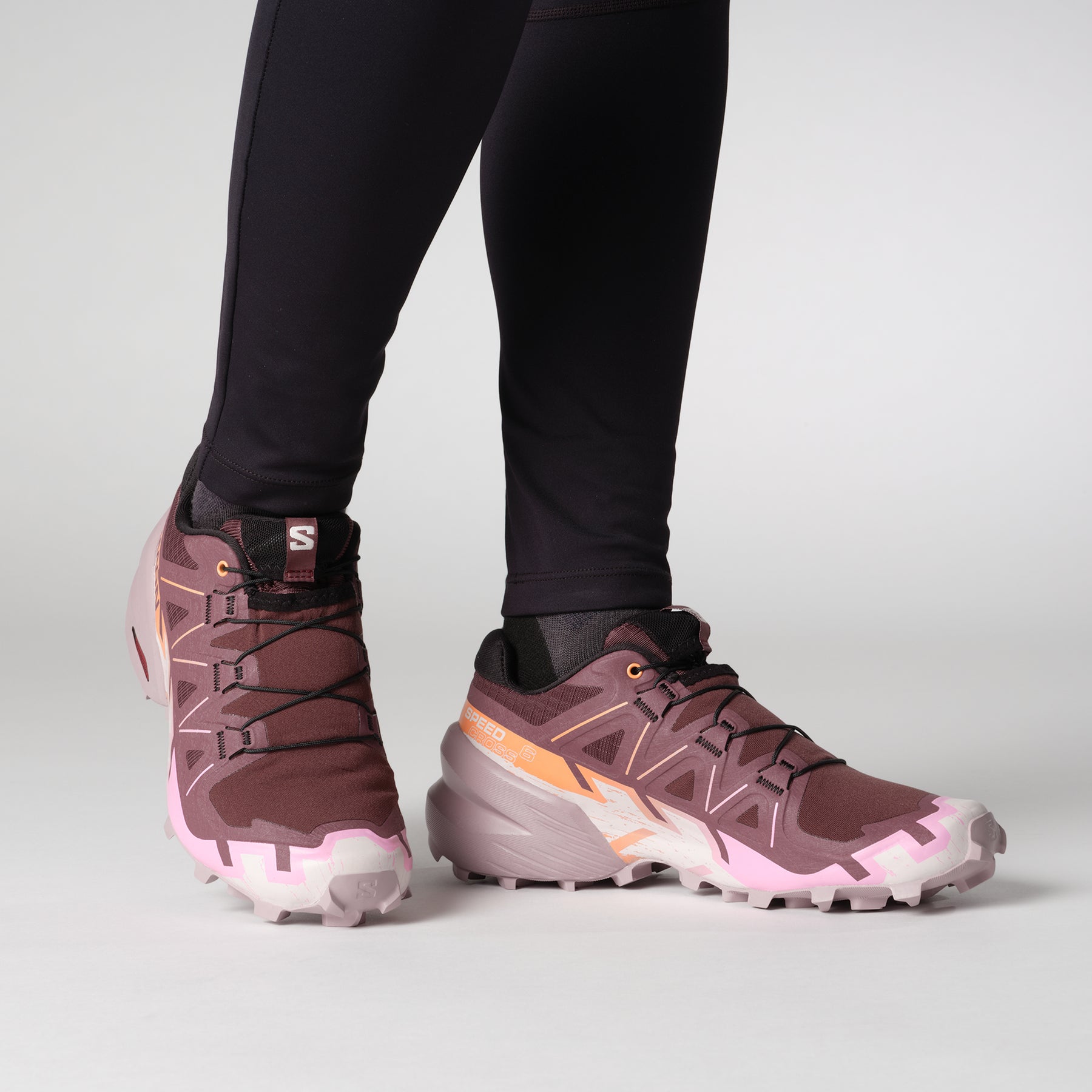 Salomon Womens Speedcross 6 Shoes Mauve