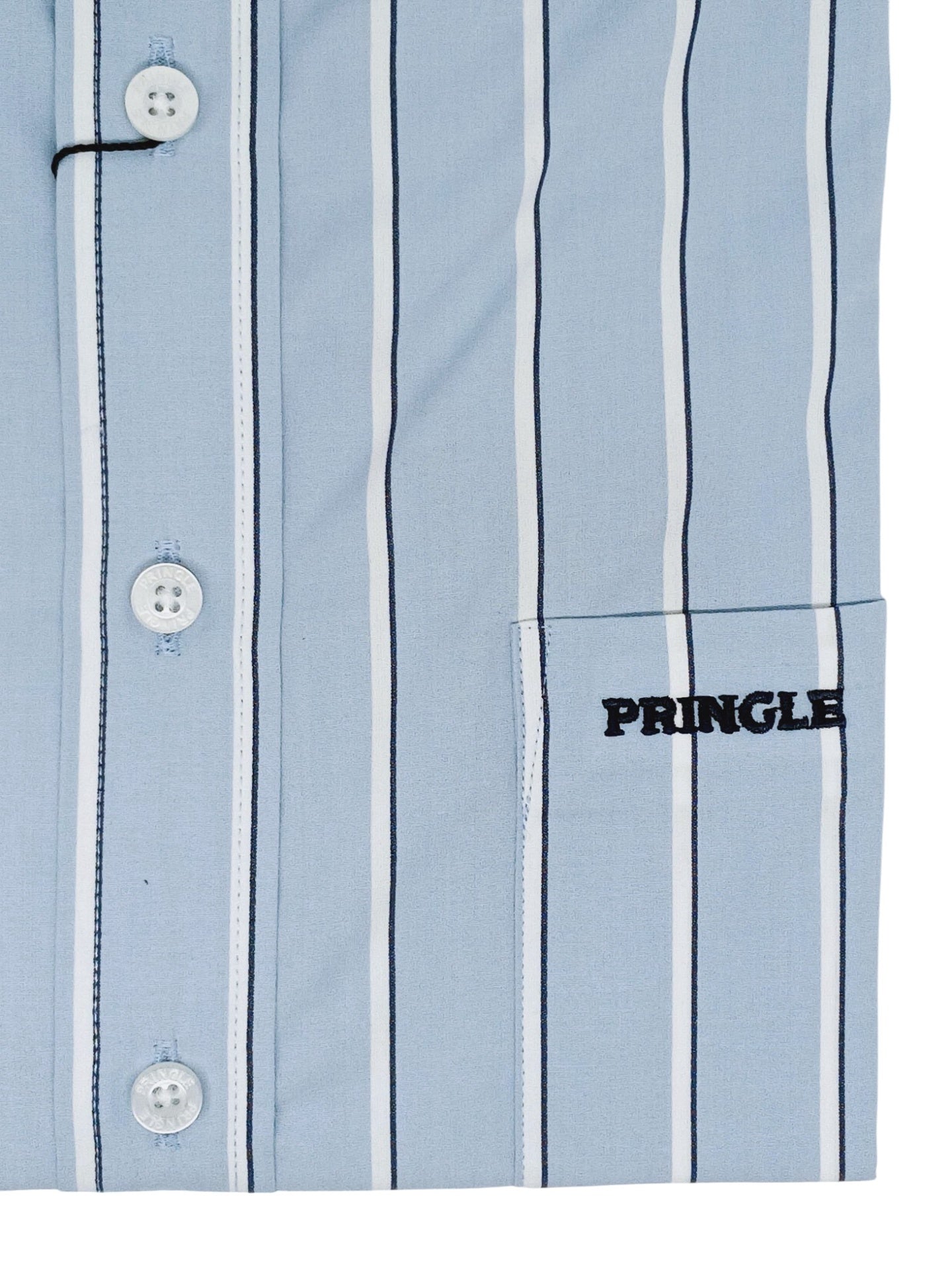 Pringle Mens Ryan Short Sleeve Classic Shirt In Light Blue