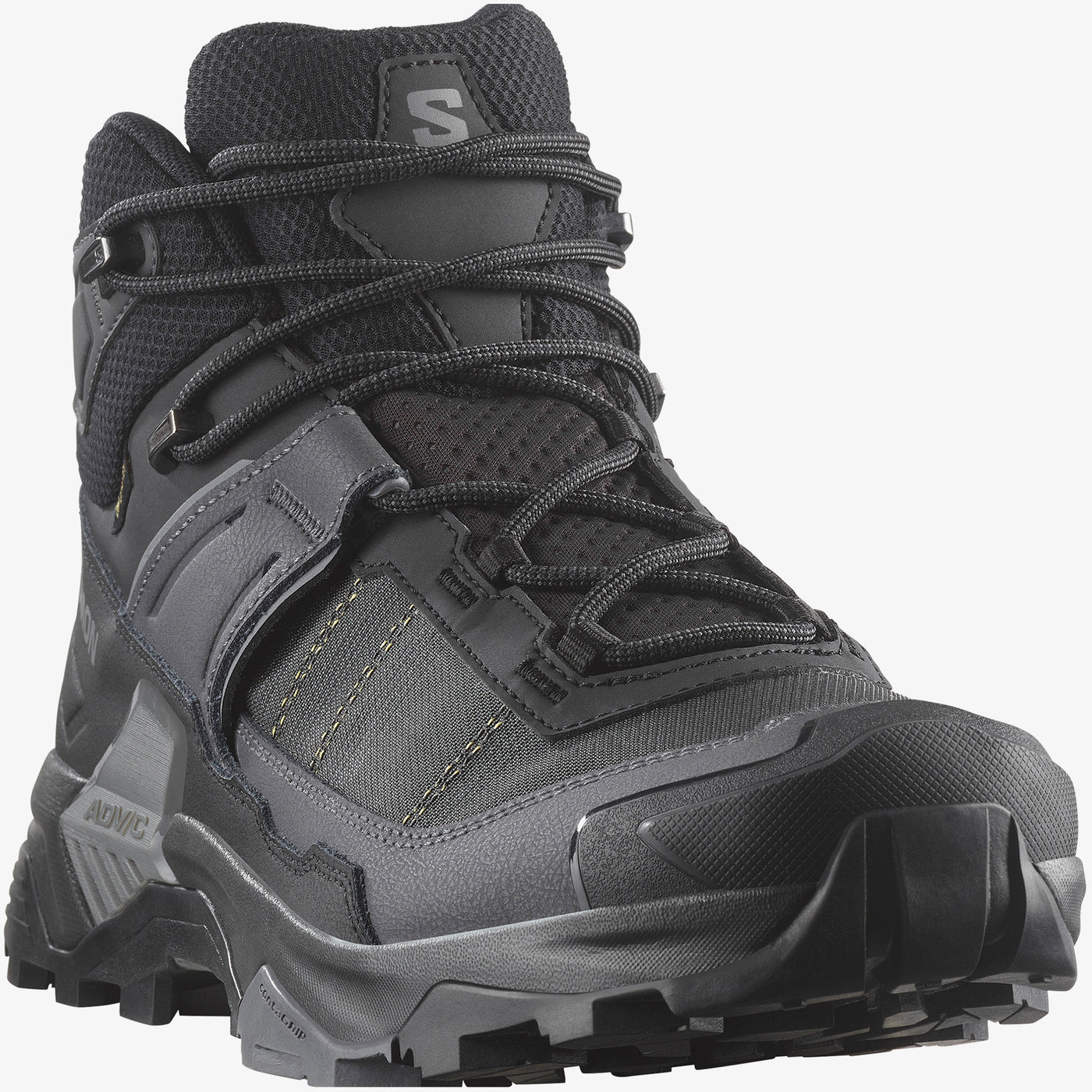 Salomon Mens X Ultra 5 Mid GTX Shoes In Black