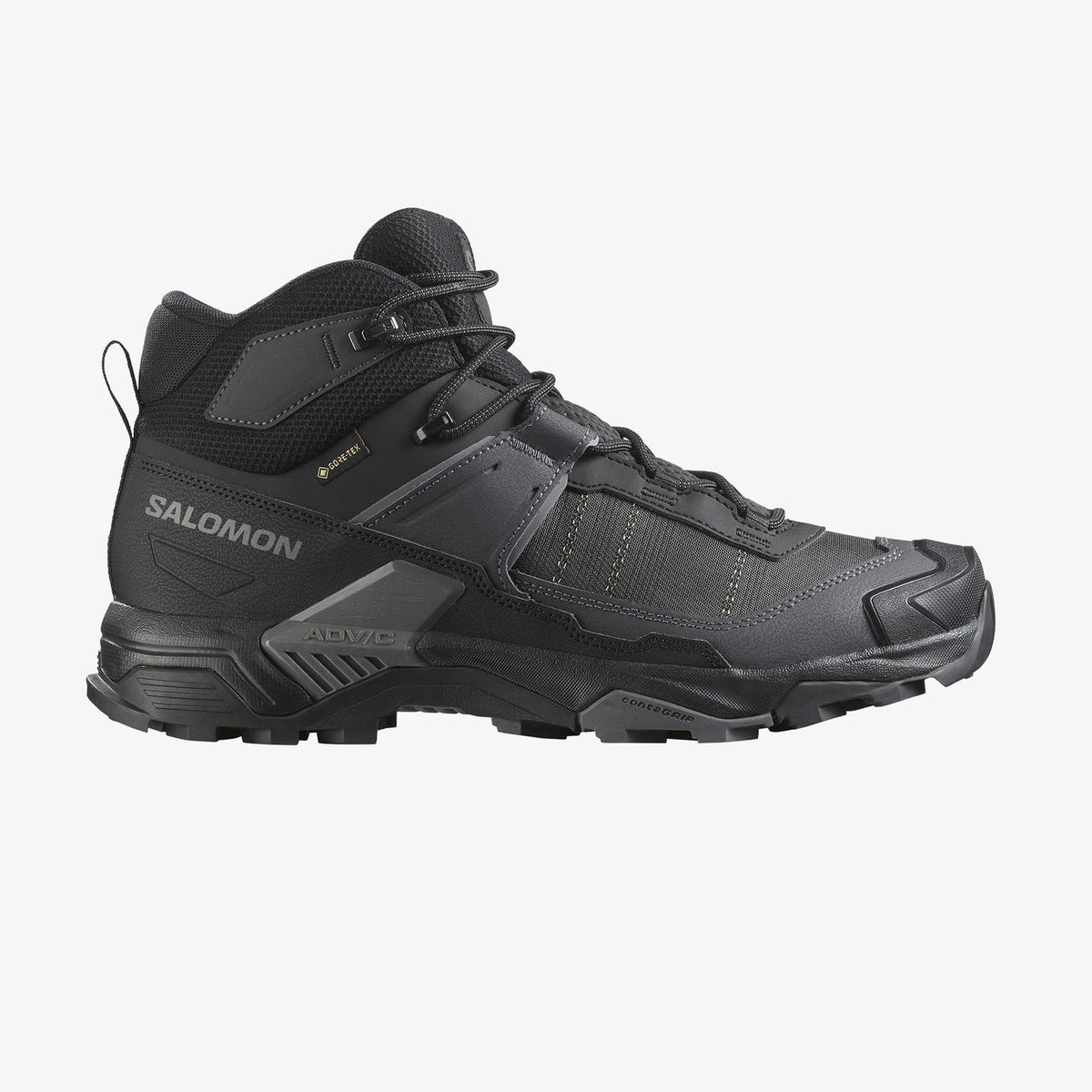 Salomon Mens X Ultra 5 Mid GTX Shoes In Black