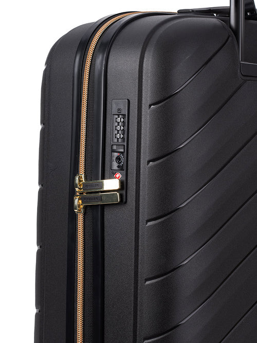 Cellini Pulse Trolley Case Black 'N Gold