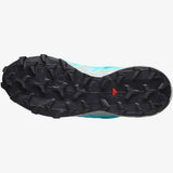 Salomon Womens Speedcross 6 Shoes In Blue Curacao/Lunar Rock/Iced Aqua