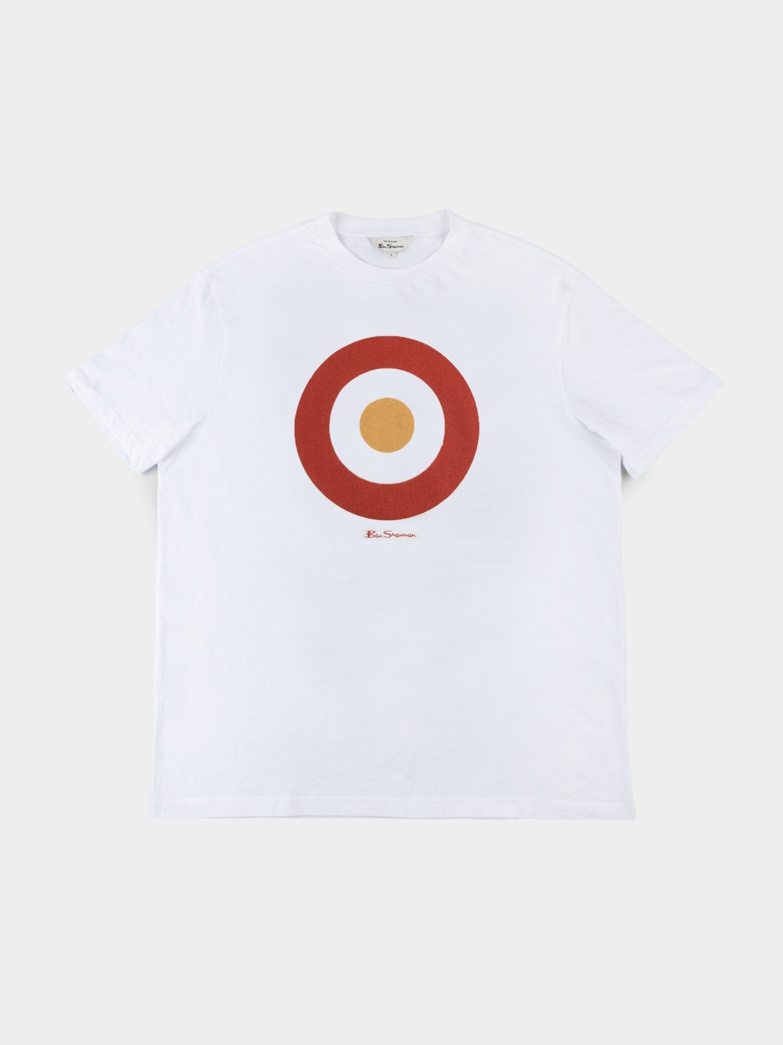 Ben Sherman W47812 Target T-Shirt Ivory/Red