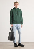 Calvin Klein Mens Terry Monogram Hoodie In Dark Green
