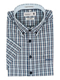 Pringle Mens Patrick Short Sleeve Classic Shirt In Blue