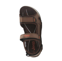 Jeep Mens Open Adventure Sandals In Chocolate