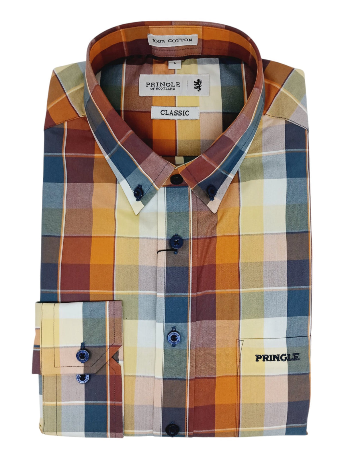 Pringle Mens Jerry Classic  Shirt In Multi