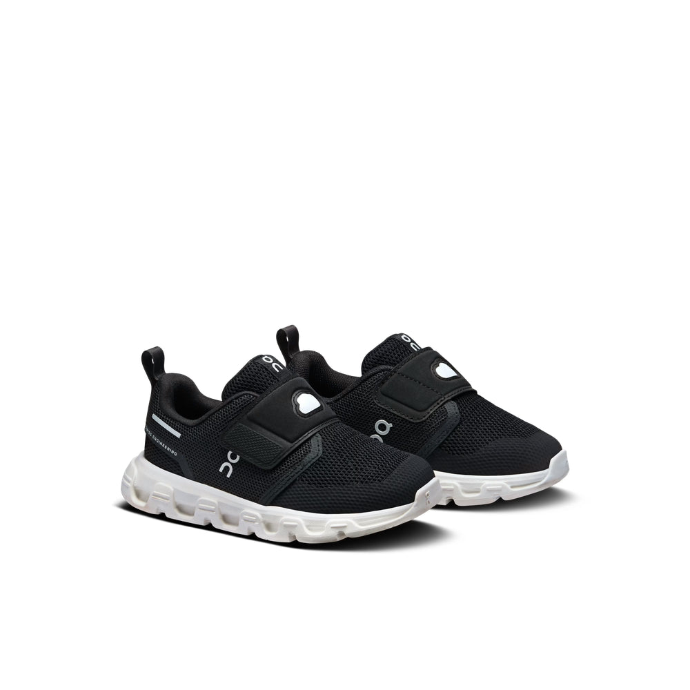 On Unisex Kiddies Cloud Dash Sneakers In Black/White