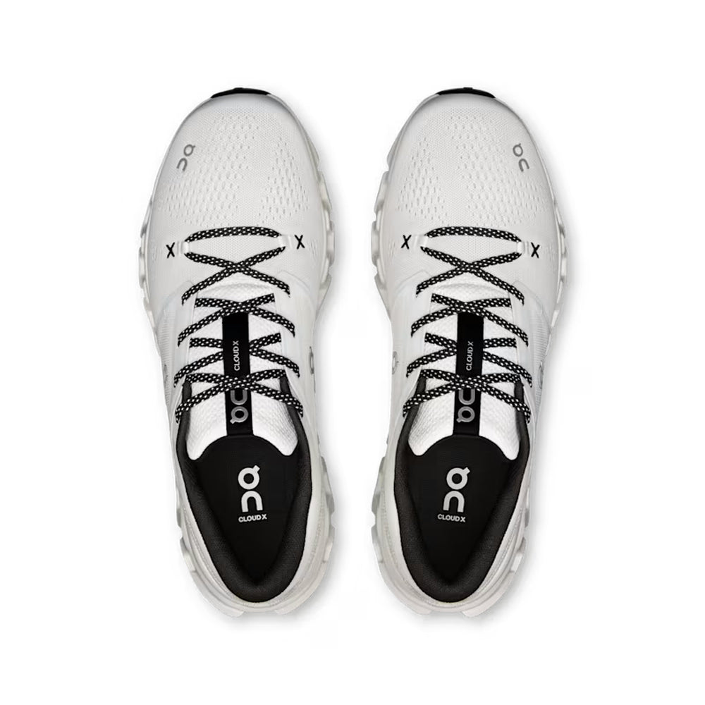 On Mens Cloud X 5.0 Shoes In White Black