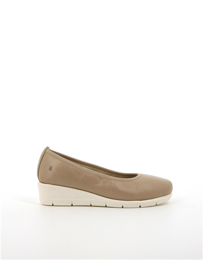 Hush Puppies Womens Gracen Cow Leather Pump Shoes In Oat Beige