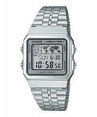 Casio Silver Digital Grey Dial Watch