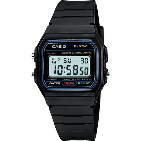 Casio Digital Gents Black Watch