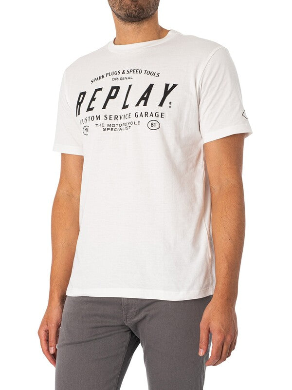 Replay M6840 2660 Tee White