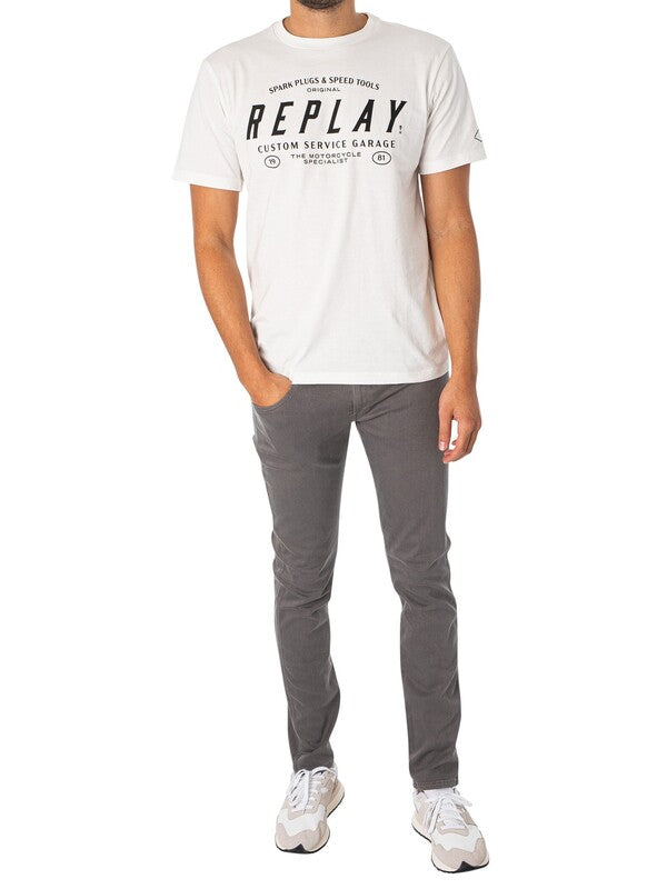 Replay M6840 2660 Tee White