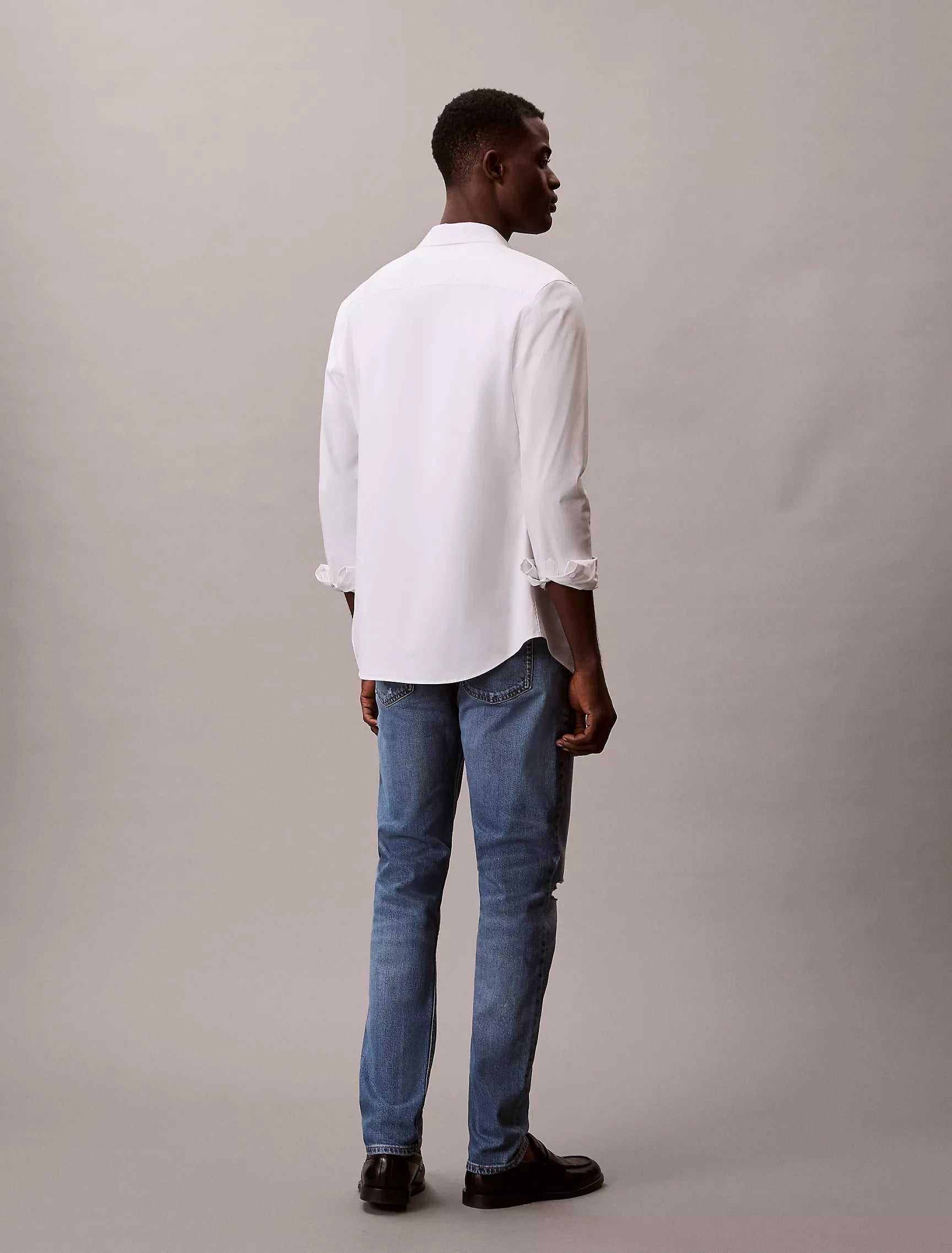 Calvin Klein Mens Slim Taper Medium Shower Jeans In Denim Blue