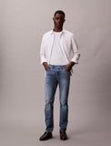 Calvin Klein Mens Slim Taper Medium Shower Jeans In Denim Blue