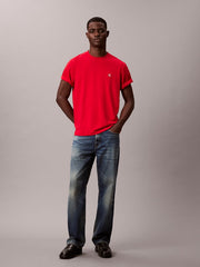 Calvin Klein Mens Easy Monogram T-Shirt In Red