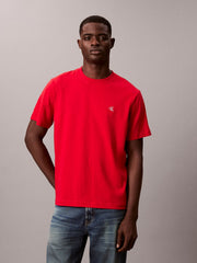 Calvin Klein Mens Easy Monogram T-Shirt In Red