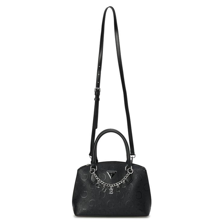 Guess Womens Jeanine Satchel In Black