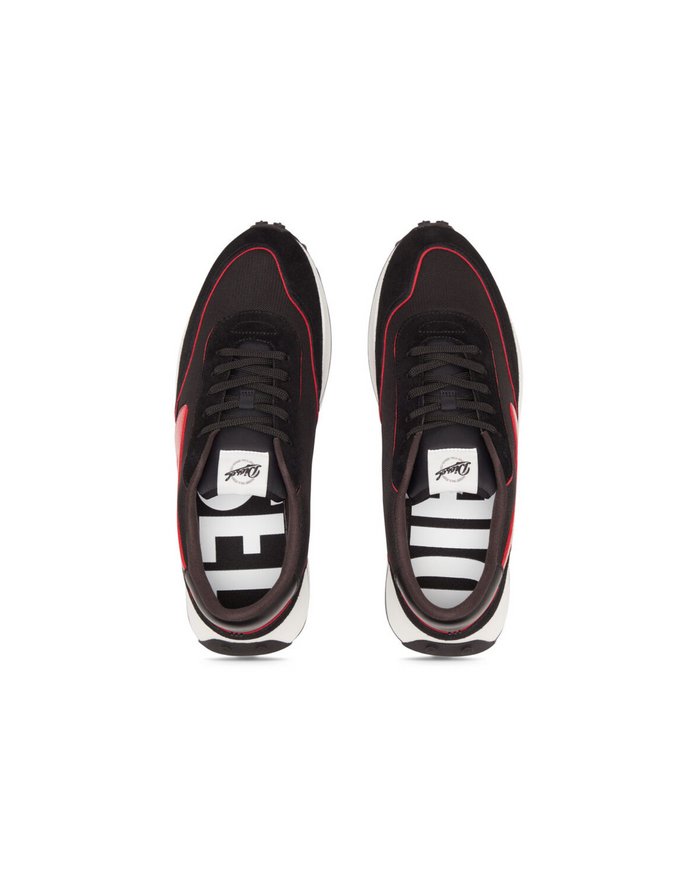 Diesel Mens Black/Red S-Racer Lc Sneakers