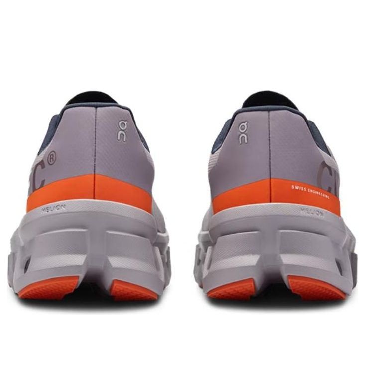 On Mens Cloudmonster Exclusive Shoes In Pearl & Flame