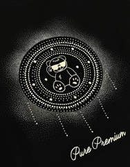 Pure Premium Mens Notte Sweater in Black