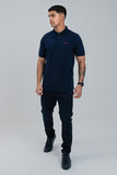 Ben Shermen Ben Polo Short Sleeve Golfer In Navy