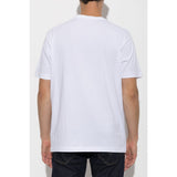 Diesel Mens T-Adjust Short Sleeves Regular T-Shirt In White/Red