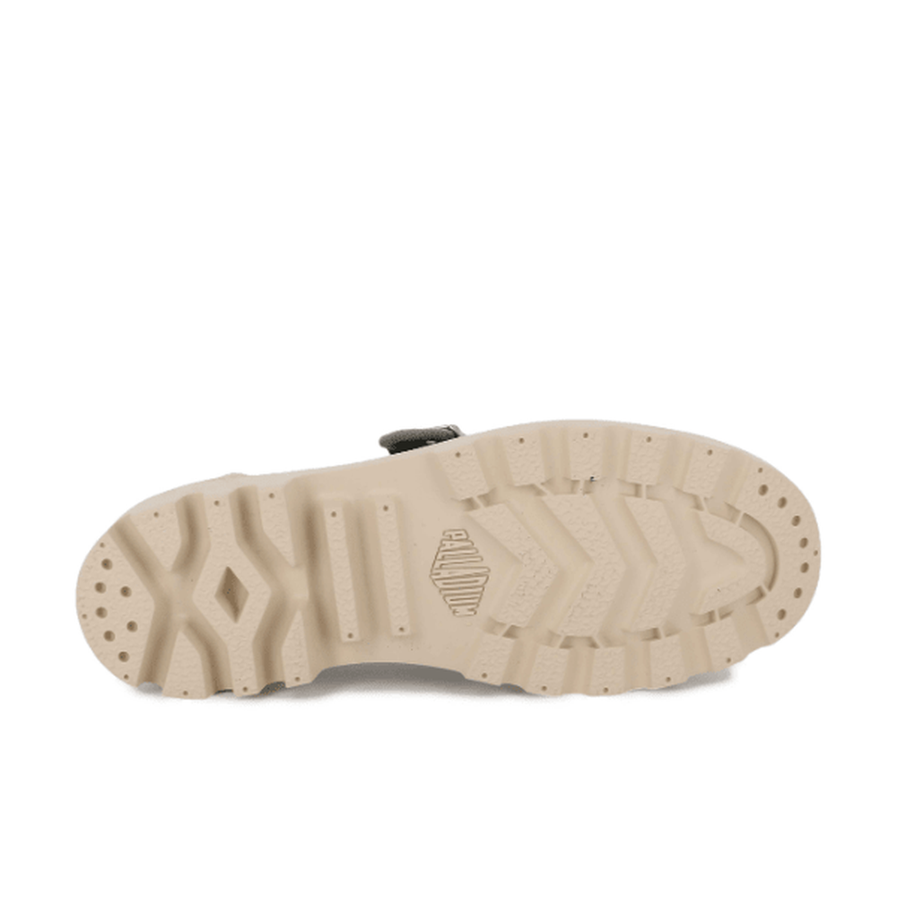 Palladium Womens Pampa M-Jane Washed Shoes In Vetiver