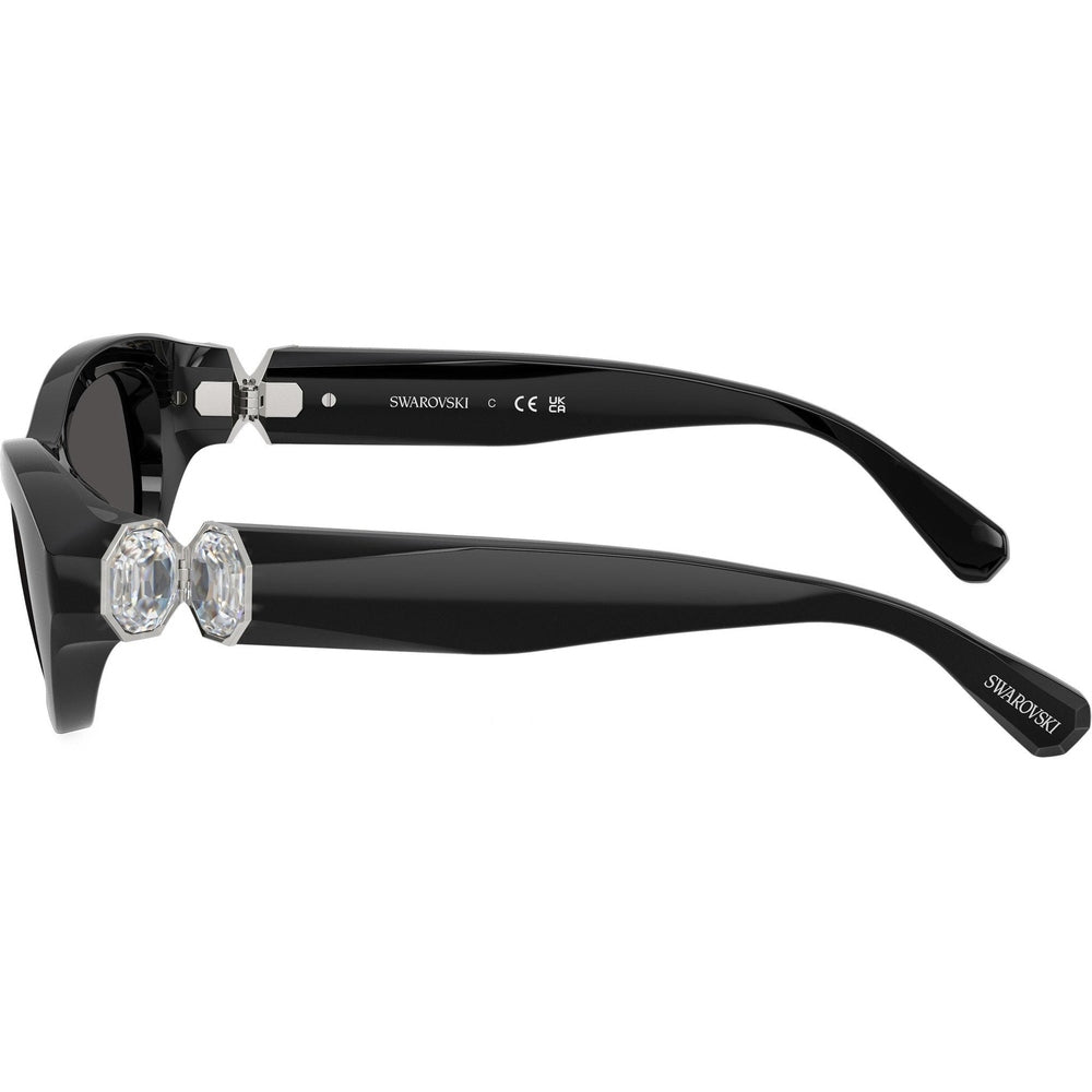 Swarovski Womens Sunglasses In Black/Dark Grey