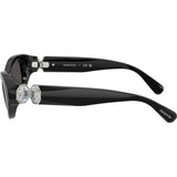 Swarovski Womens Sunglasses In Black/Dark Grey