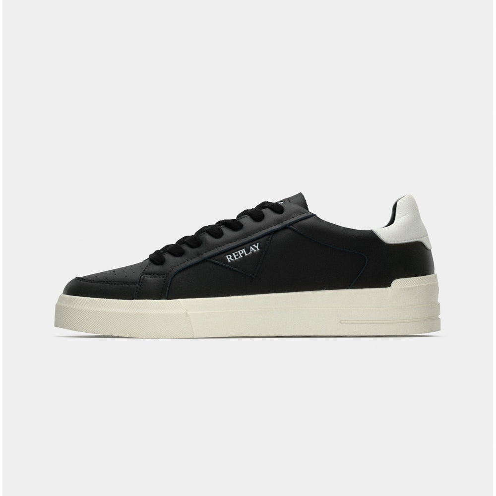 Replay Mens Evan Edit Shoes In Black & White