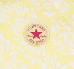 Converse Girls Floral Jacquard Crewneck Sweatshirt In Yellow