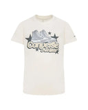 Converse Girls Retro Sneaker Graphic T-Shirt In Natural