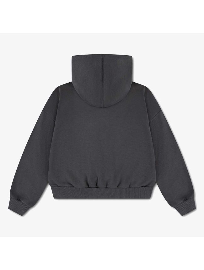 Converse Girls Relaxed Graphic Hoodie In Charcoal