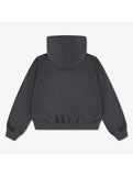 Converse Girls Relaxed Graphic Hoodie In Charcoal