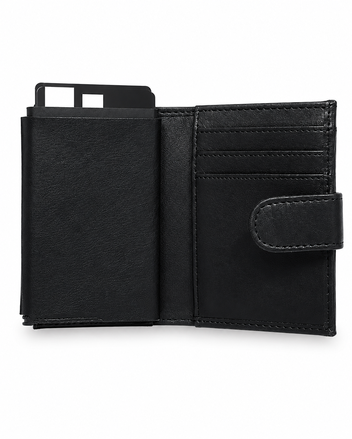 Lefel Martina Secret Card/Note Wallet In Black