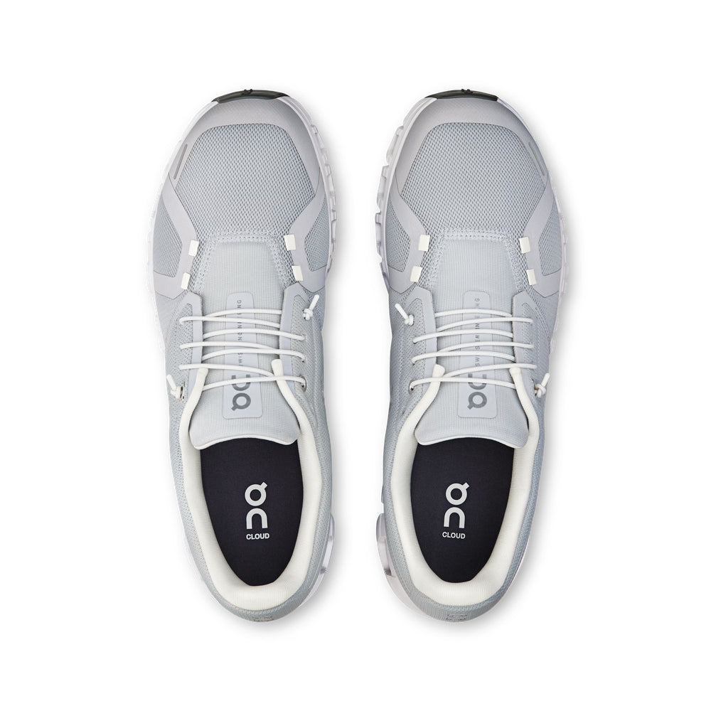 On Mens Cloud 6 Sneakers In Glacier/White