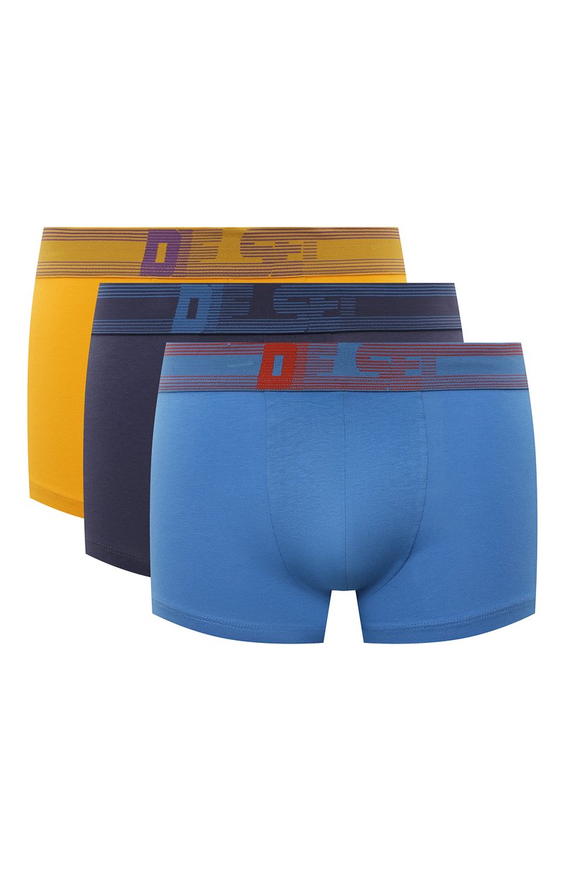 Diesel Mens M-Umbx Damien 3 Pack Boxers In Blue Multi