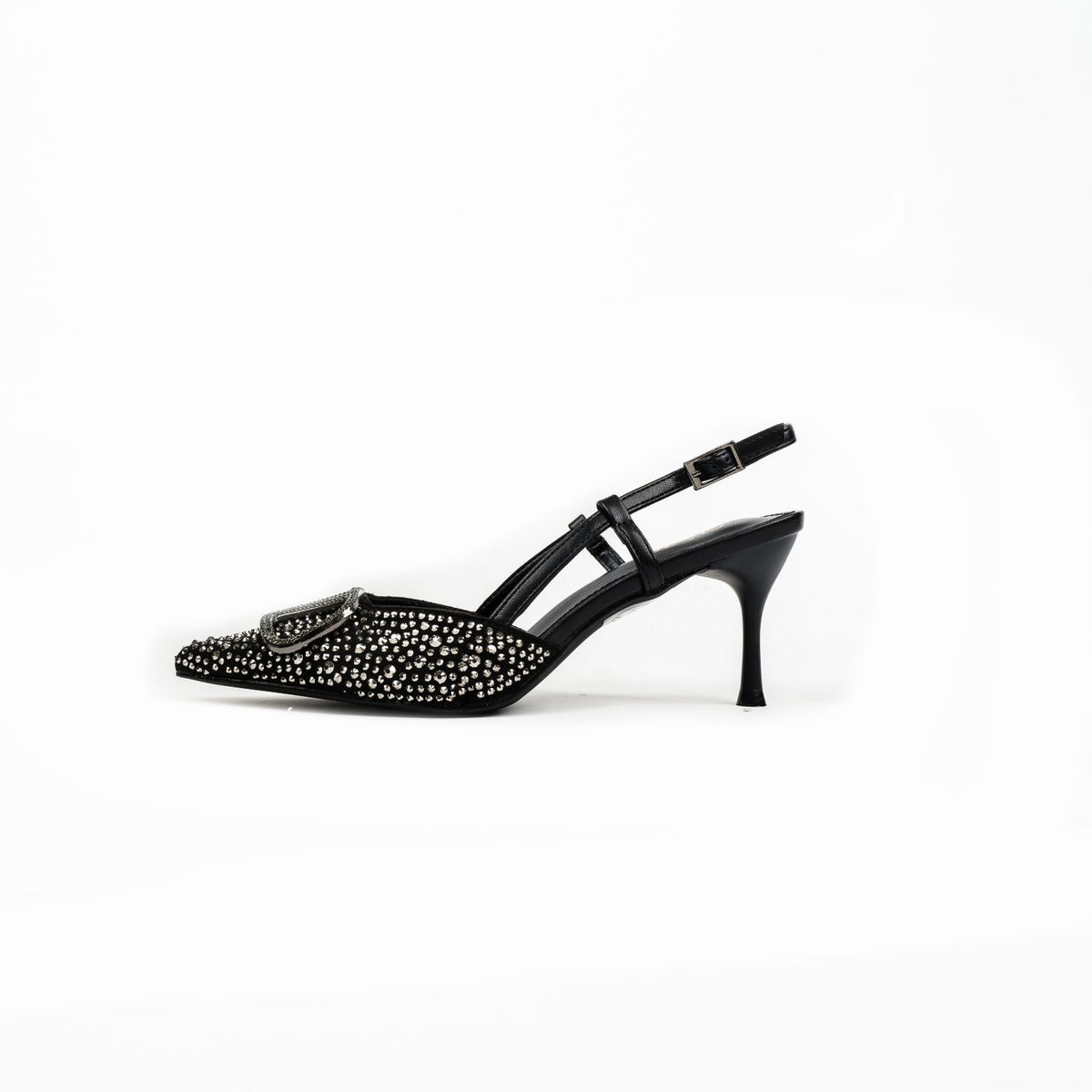 La Her Qxg-01 Ladies Evening Shoe Black