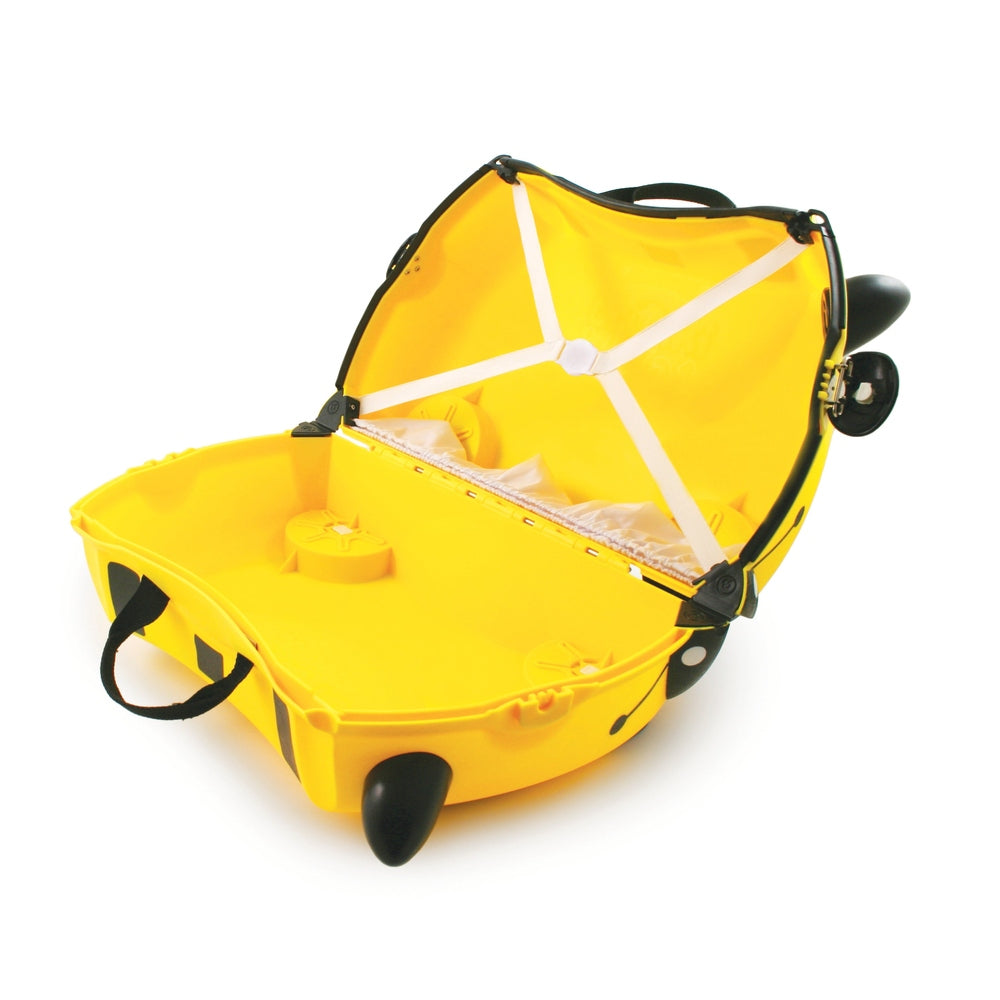 Trunki Kiddies Bernard The Bee Ride On Suitcase In Yellow/Black